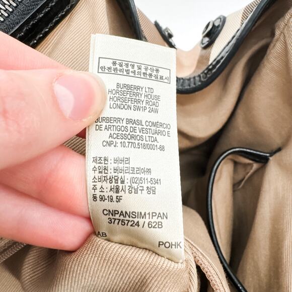 Burberry Bag Shoulder Tote Check Travel Nova Check Shopping Tan Beige Authentic - Picture 12 of 16